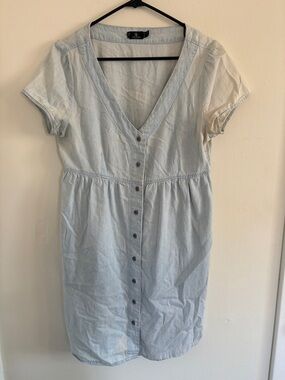 Volcom vintage Light Blue Button-Front Women’s Dress